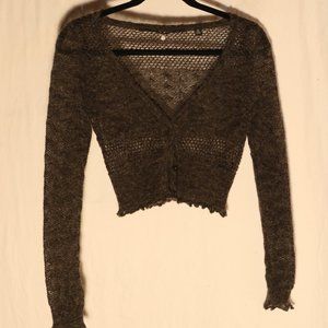 Knitted and Knotted  Delicate Knit crop cardigan